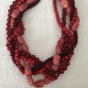 Multi colored beaded necklace